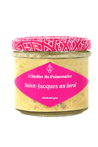 Atelier du Poissonnier                                   Rillettes aux Saint-Jacques au lard