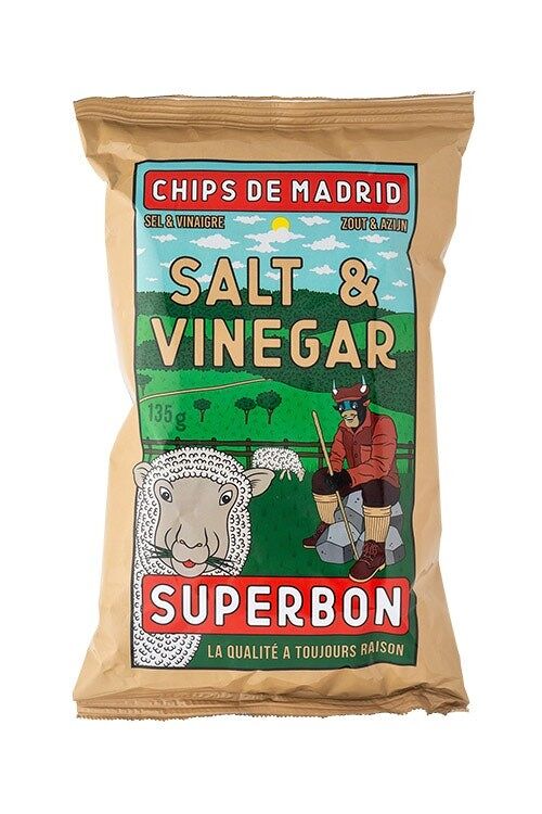 Chips Vinaigre & Sel 135g - Superbon