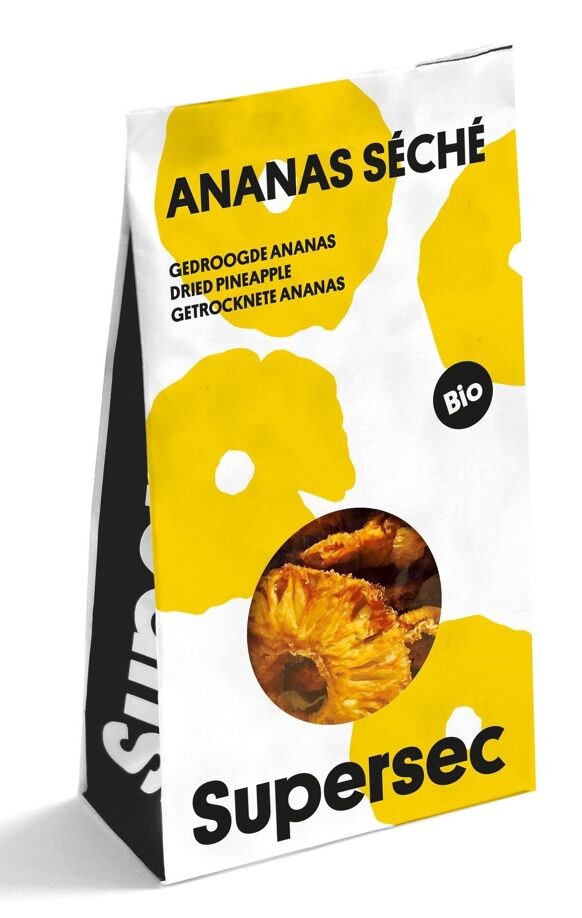 Ananas séché BIO 12 x 80g - Supersec