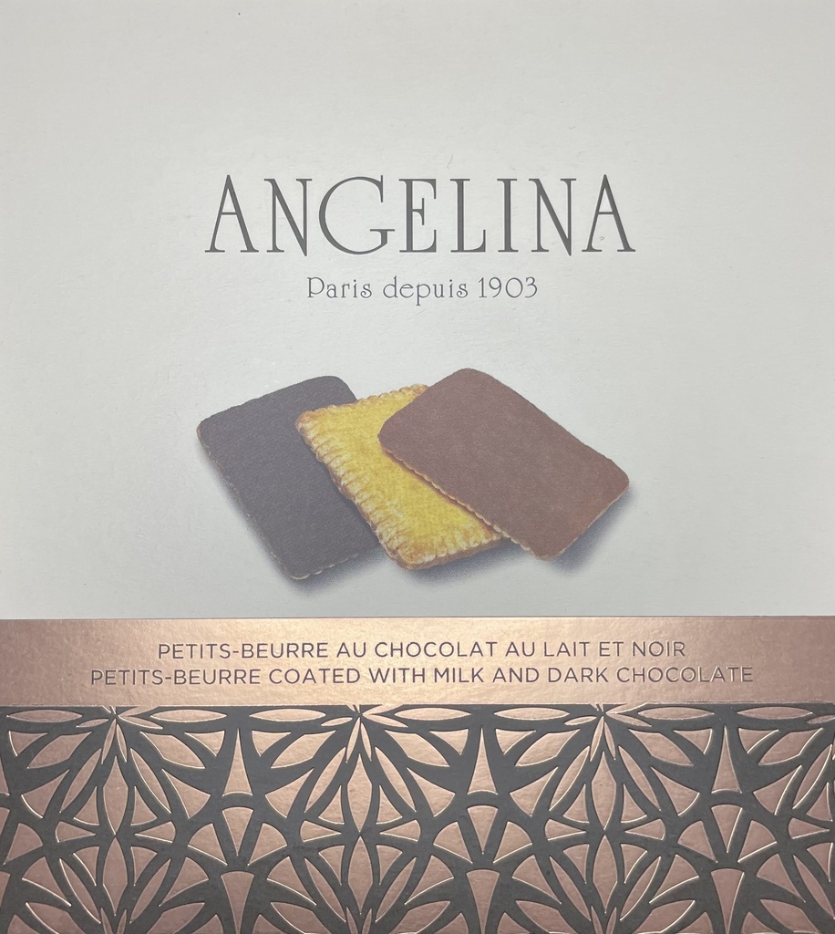 Petits-Beurre Chocolat au lait et Noir -Angelina- 110G