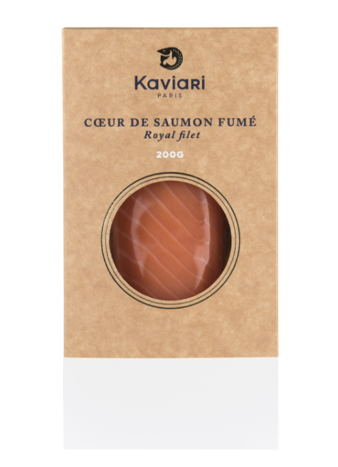 Coeur de Saumon fumé , Royal filet -200g - Kaviari