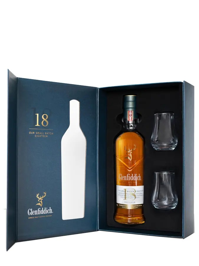 GLENFIDDICH 18 ans Coffret 2 Verres